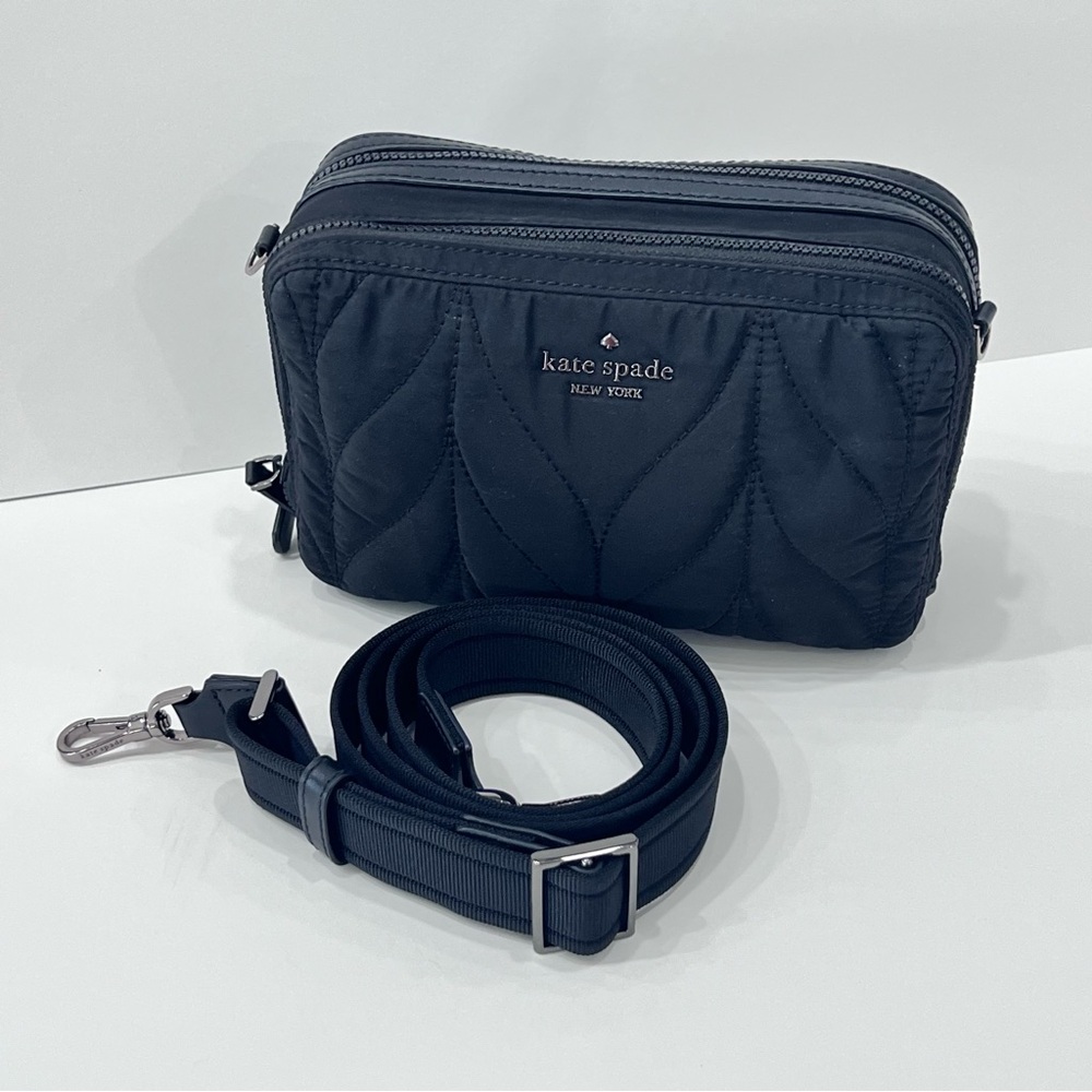 Kate Spade Navy Quilted Crossbody Bag